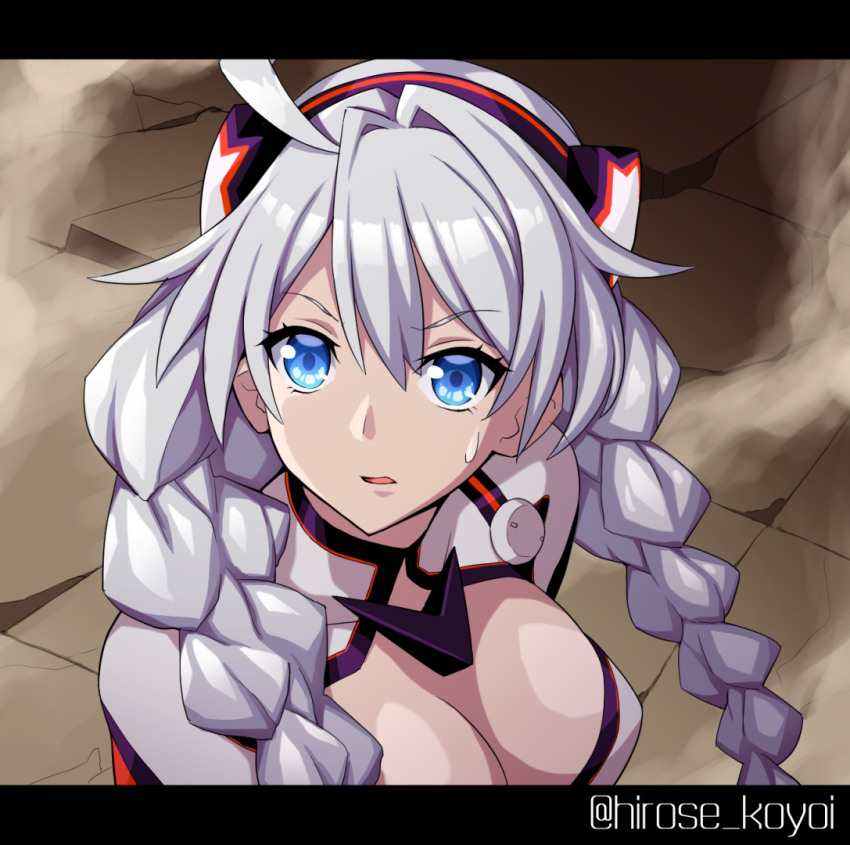 1girl, :o, antenna_hair, bishoujo_senshi_sailor_moon, bishoujo_senshi_sailor_moon_s, blue_eyes, braid, breasts