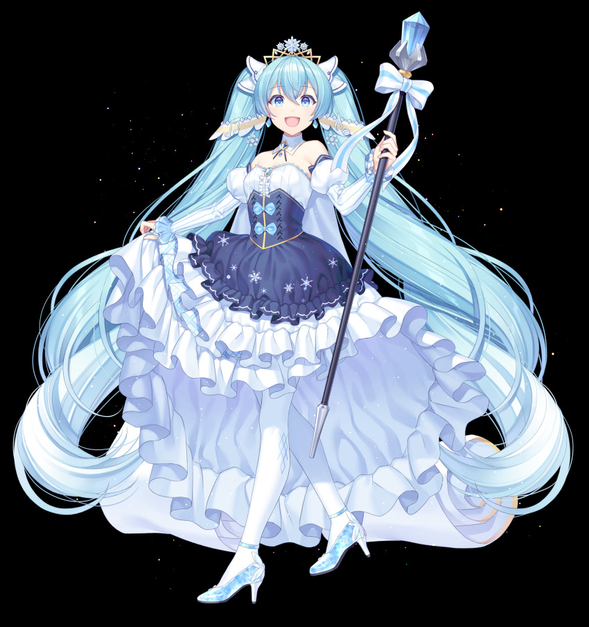 1girl, absurdly_long_hair, absurdres, ankle_strap, argyle_clothes, argyle_dress, argyle_pantyhose, bare_shoulders