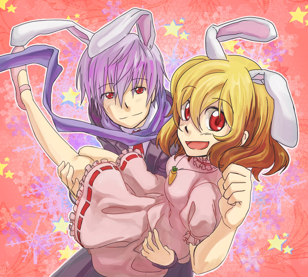 animal_ears, bad_id, bad_pixiv_id, blazer, brown_hair, rabbit_ears, gender_request, genderswap