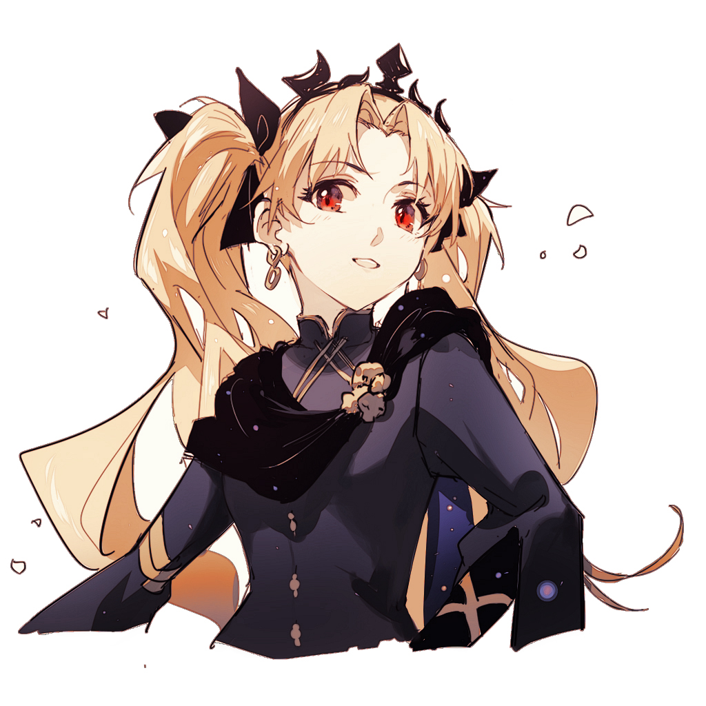1girl, alternate_hairstyle, black_dress, black_ribbon, blonde_hair, blush, commentary_request, crown