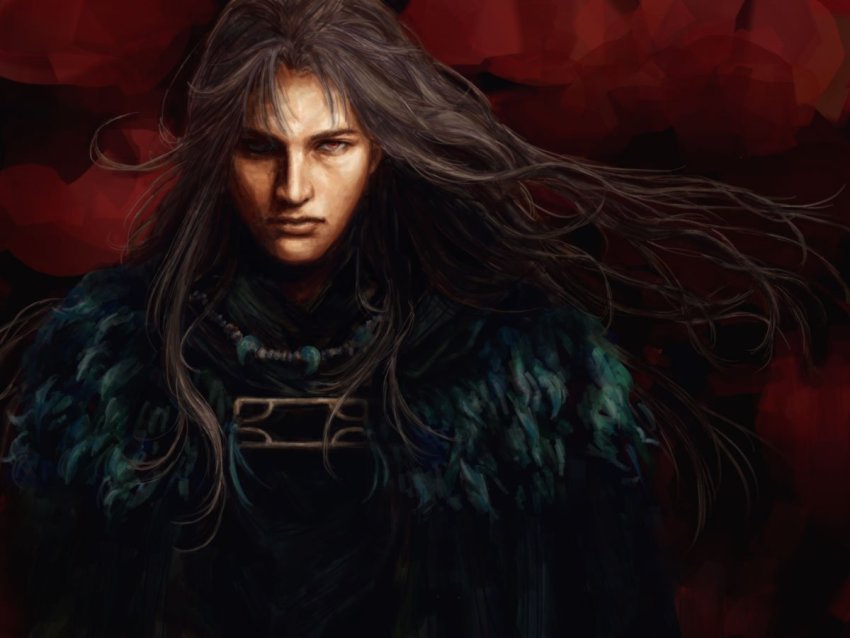 1boy, gintama, grey_hair, lips, long_hair, magatama, magatama_necklace, male_focus