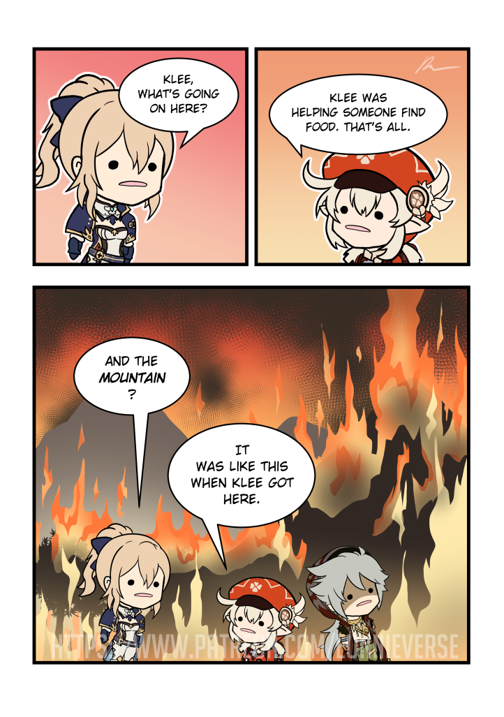 1boy, 2girls, :o, ahoge, bow, newsboy_cap, chibi, clover_print