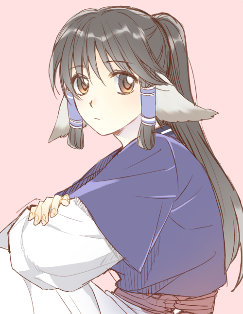 1girl, aged_up, animal_ears, aquaplus, aruruu, bdsm, bondage, bound