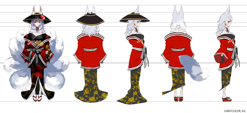 1girl, animal_ear_fluff, animal_ears, bell, checkered_sash, commentary, earrings, english_commentary