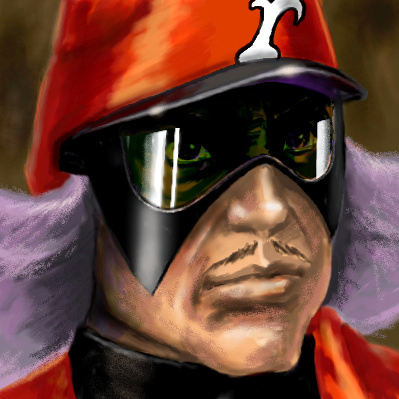 1970s_(style), 1boy, battan, bottan, facial_hair, gatchaman, goggles, hat
