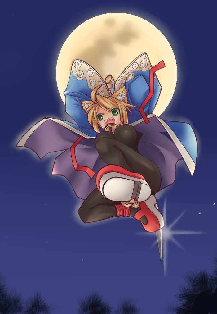 1girl, 7th_dragon, 7th_dragon_(series), ahoge, animal_ear_fluff, animal_ears, bell, black_bodysuit