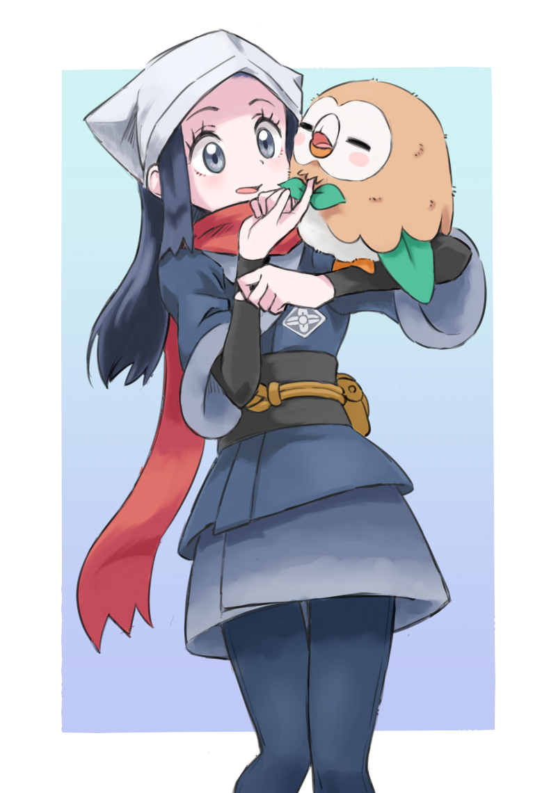 1girl, akari_(pokemon), betuni, blush, brown_bag, commentary, eyelashes, gen_7_pokemon