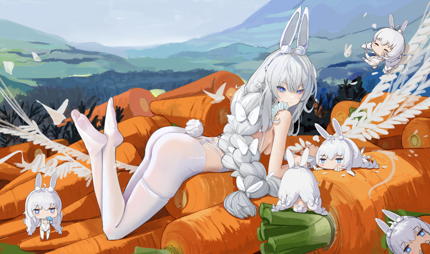 +_+, 1girl, absurdres, animal_ear_fluff, animal_ears, ass, azur_lane, bare_shoulders
