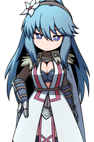 1girl, auris_(sequel), blue_eyes, blue_hair, lowres, official_art, sequel_(series), sequel_colony, transparent_background