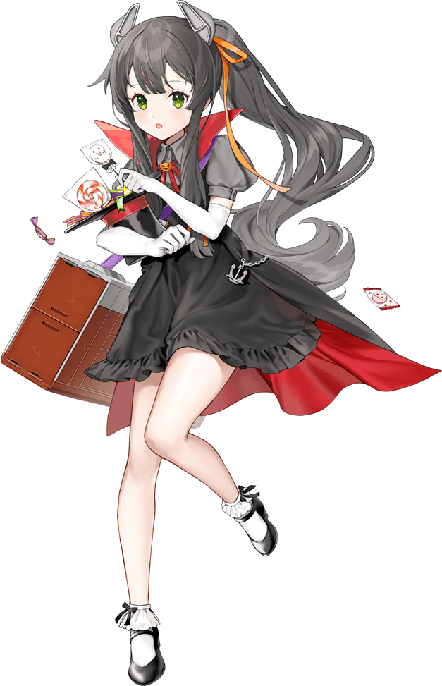 1girl, full_body, halloween, hoshiakari_(c2_kikan), i-47_(halloween)_(kancolle), i-47_(kancolle), kantai_collection, official_alternate_costume