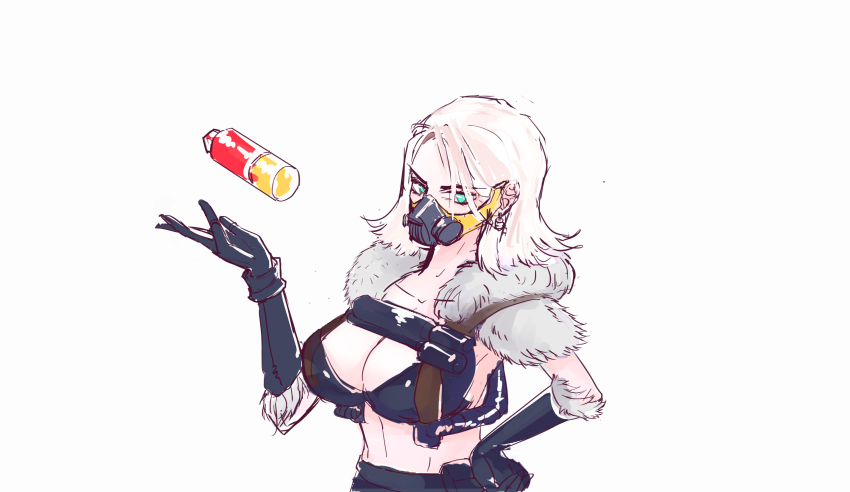 1girl, absurdres, animification, apex_legends, bad_id, bad_pixiv_id, bikini, black_bikini