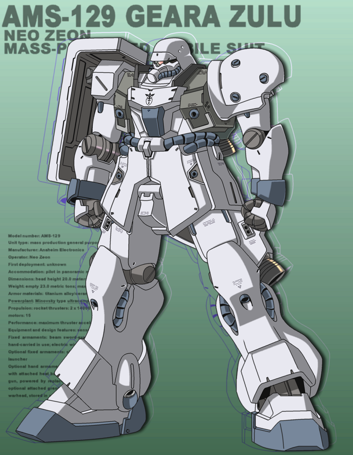 character_name, geara_zulu, gundam, gundam_the_plot_to_assassinate_gihren, gundam_unicorn, joy_(cyber_x_heaven), mecha, no_humans, robot, stats