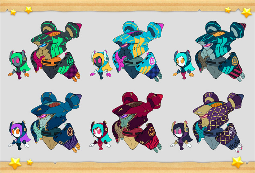 1girl, alternate_color, alternate_eye_color, alternate_form, alternate_hair_color, alternate_skin_color, animal_print, aqua_hair