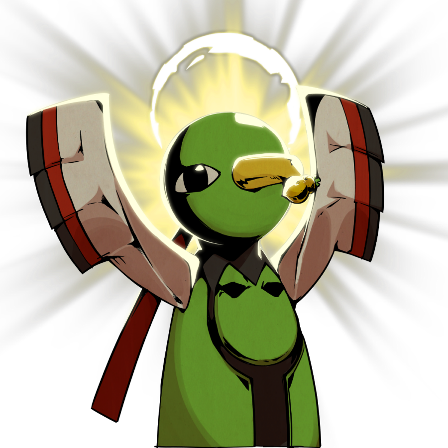beak, berry_(pokemon), bird, black_eyes, commentary_request, darkest_dungeon, gen_2_pokemon, halo