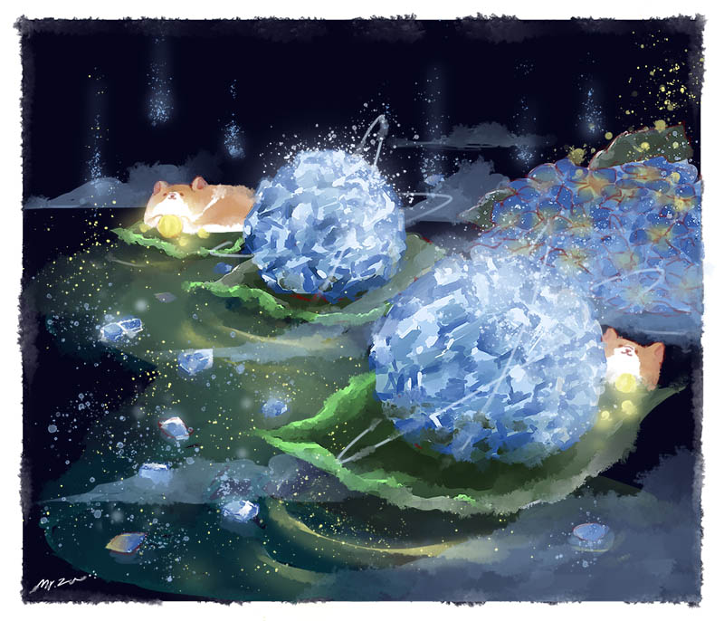 2others, dog, food, multiple_others, no_humans, original, scenery, sparkle