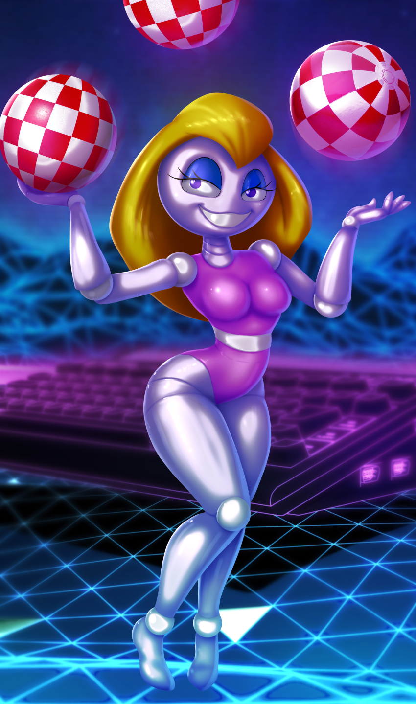 14-bis, 1girl, absurdres, blonde_hair, eric_w_schwartz, highres, joints, juggette