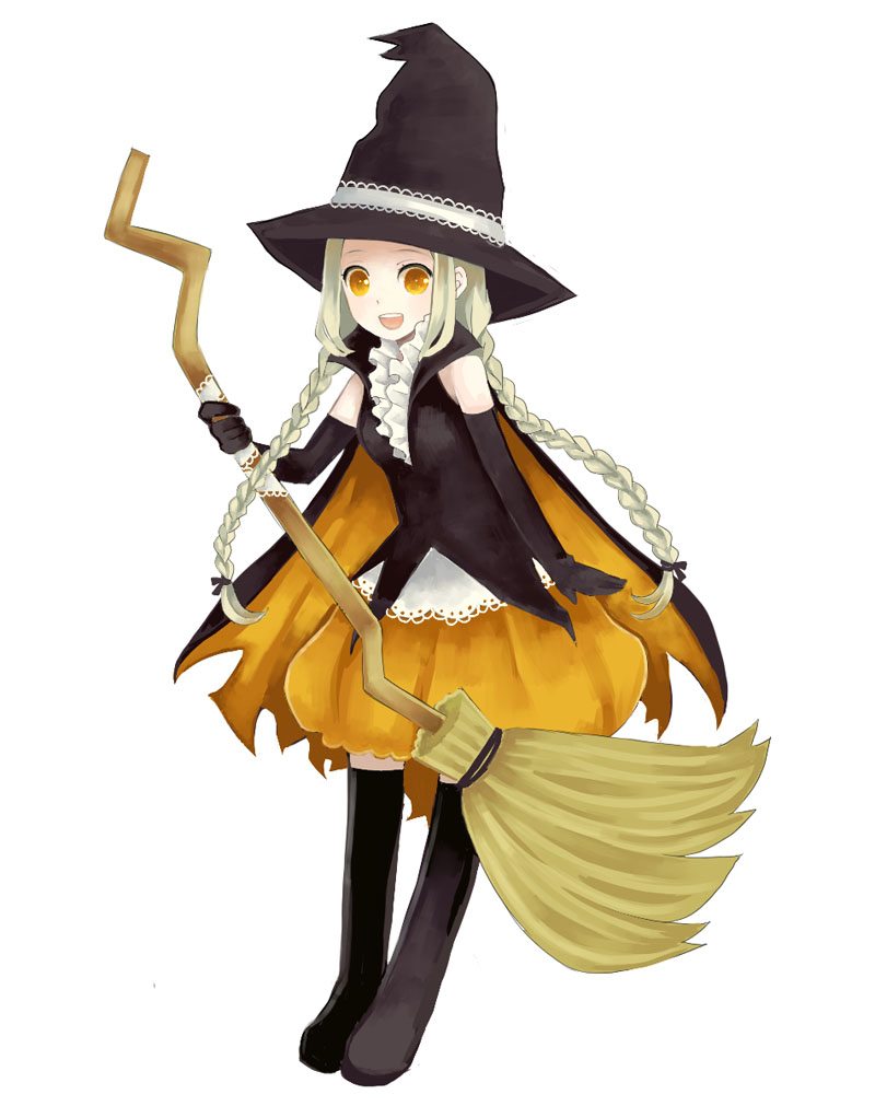 bad_id, bad_pixiv_id, boots, braid, broom, cloak, hat, mitsu_toki