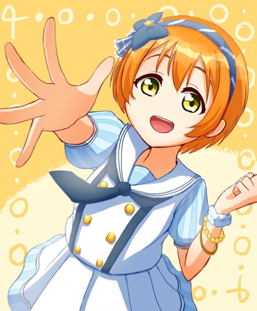 1girl, aqua_shirt, aqua_skirt, artist_name, artist_request, blue_bow, blue_hairband, blue_necktie