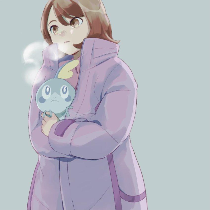 1girl, 9no_kabe, animal, animal_in_clothes, bede_(pokemon), bede_(pokemon)_(cosplay), bob_cut, breath