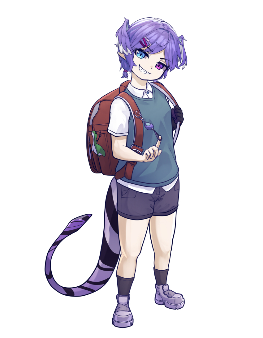 1am, 1girl, aged_down, among_us, apex_legends, backpack, bag, blue_eyes