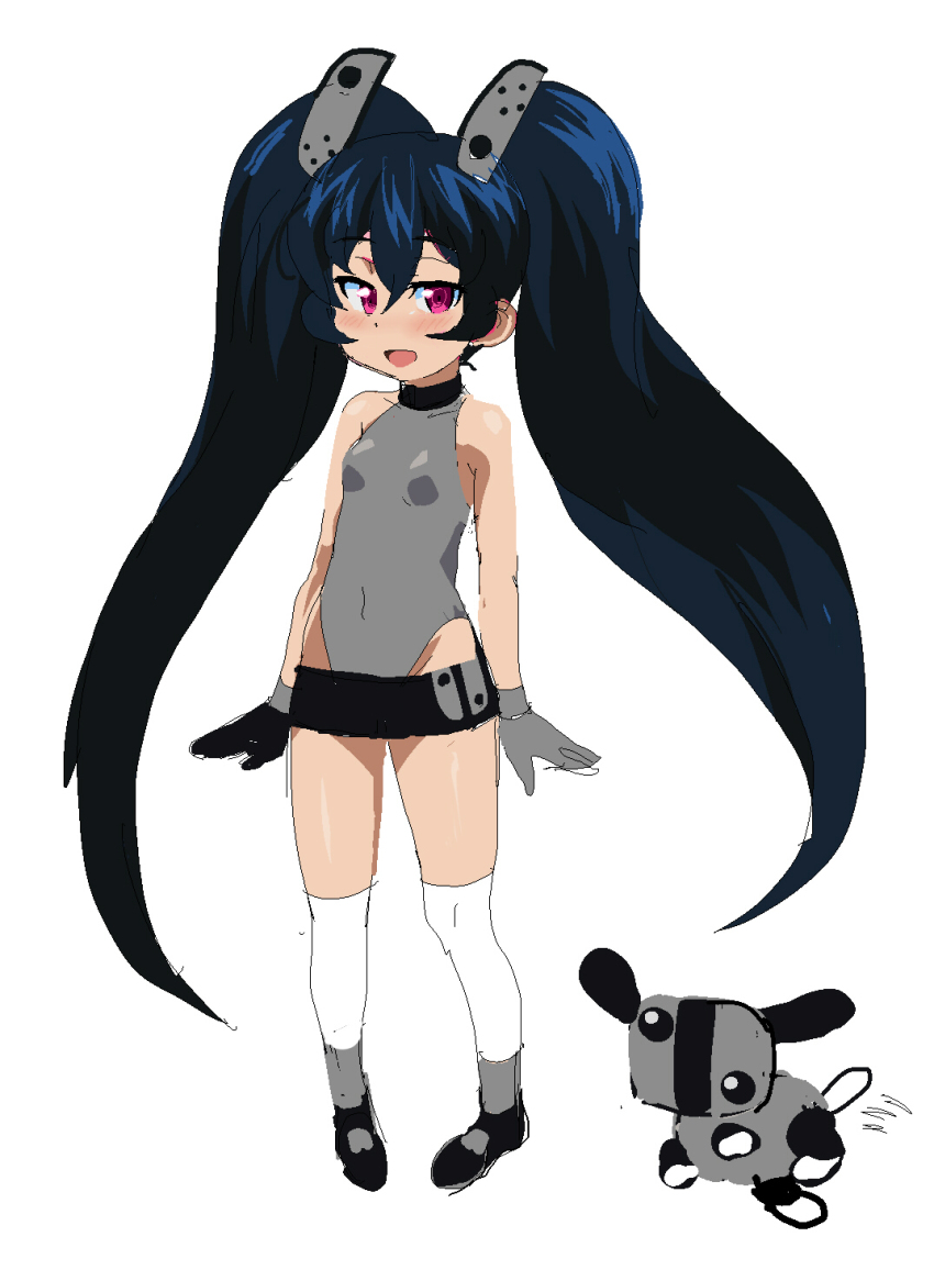 1girl, ashley_(warioware), blush, hair_ornament, highres, katosei, kneehighs, nintendo