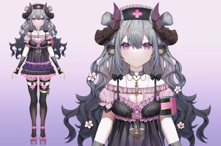 1girl, animal_ears, black_bow, black_dress, black_gloves, black_thighhighs, bow, breasts