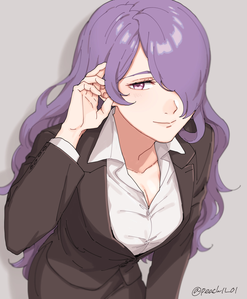 1girl, absurdres, alternate_costume, black_suit, breasts, camilla_(fire_emblem), fire_emblem, fire_emblem_fates