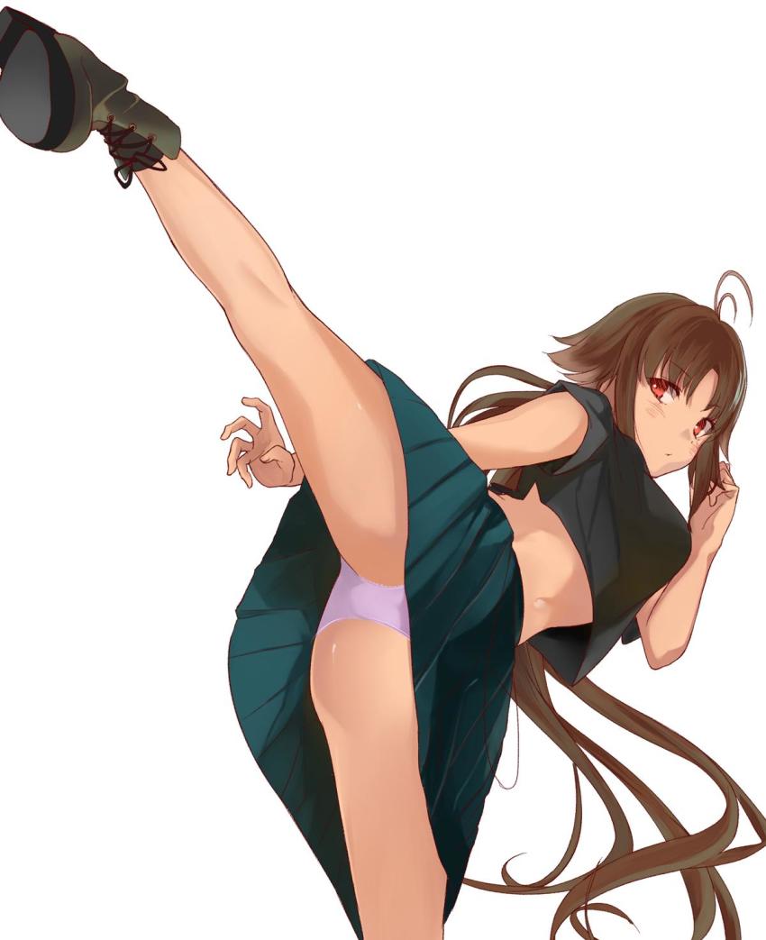 1girl, blush, breasts, brown_hair, highres, kaori_(princess_connect!), large_breasts, long_hair