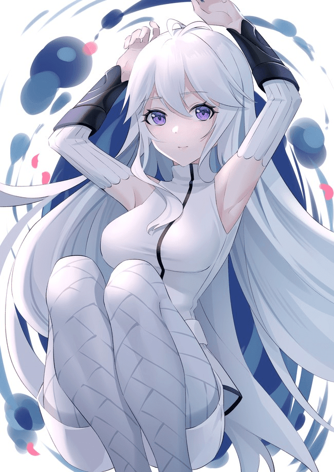 1girl, ahoge, armpits, douluo_dalu, dress, gu_yuena, long_hair, mature_female