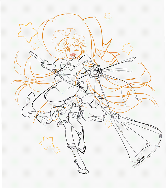 1girl, ;d, animated, animated_gif, black_dress, black_footwear, blonde_hair, bow