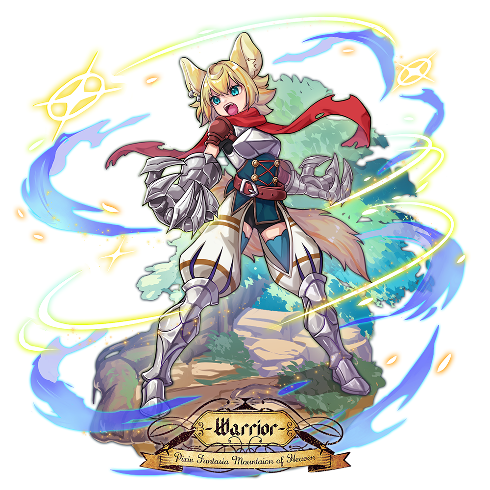 1girl, :o, animal_ears, armor, belt, blonde_hair, blue_eyes, boots