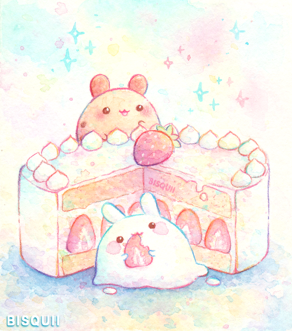 :3, animal, artist_name, bisquii, rabbit, cake, candy, eating
