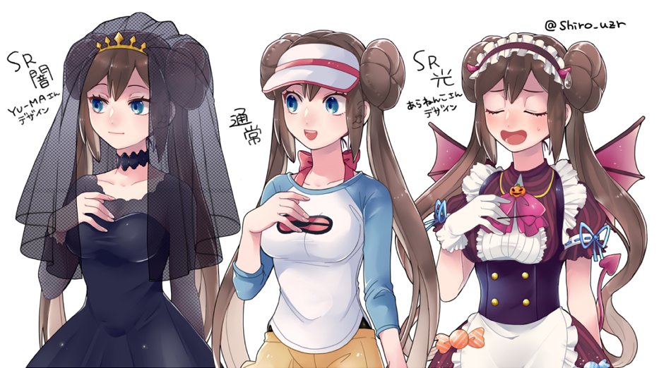 1girl, black_dress, blue_eyes, breasts, brown_hair, choker, demon_girl, dress