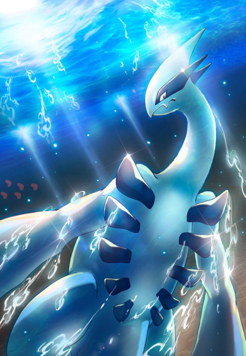 1other, closed_mouth, fang, gen_2_pokemon, heart, highres, legendary_pokemon, looking_at_viewer