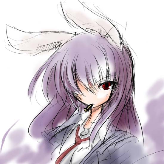 1girl, animal_ears, blazer, bullet, female_focus, izumi_yuuji, izumi_yuuji_(trace_kouhosei), jacket