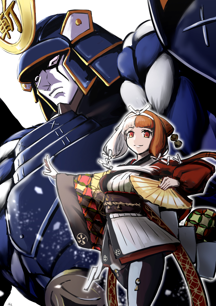 152_in_can, 1girl, armor, asymmetrical_clothes, brown_eyes, fate/grand_order, fate_(series), hair_ornament