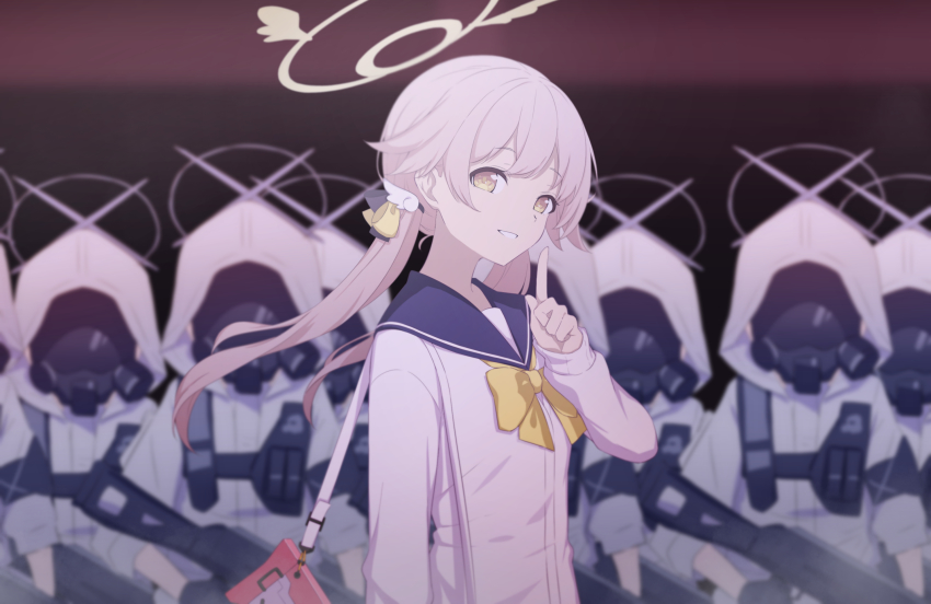 6+girls, arius_student_(blue_archive), bad_id, bad_twitter_id, blue_archive, breasts, cz_scorpion_evo_3, hifumi_(blue_archive)