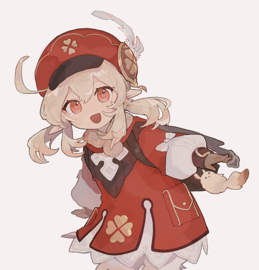 1girl, :d, ahoge, alternate_color_school_swimsuit, backpack, bag, bag_charm, beige_background