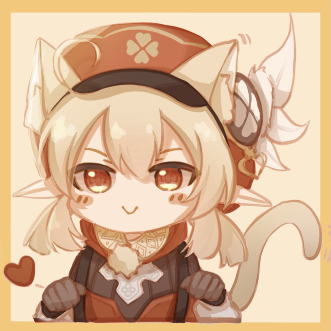 1girl, akashin, animal_ears, beret, blonde_hair, blush, border, brown_gloves