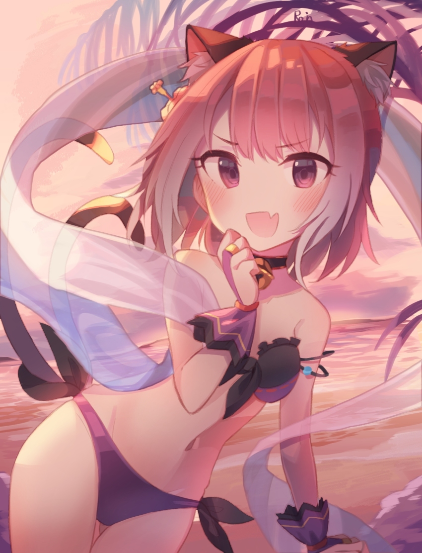 1girl, animal_ears, blush, breasts, cat_ears, cat_girl, cat_tail, highres