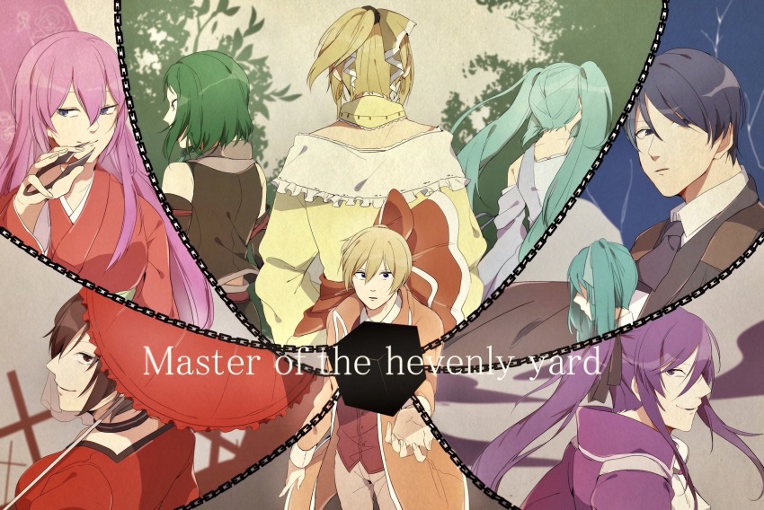 allen_avadonia, aqua_hair, asterisk_(oa_ir), banica_conchita, blonde_hair, blue_hair, chain, clockworker's_doll