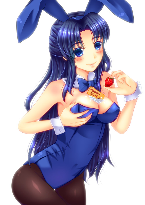 00s, 1girl, animal_ears, asakura_ryoko, bad_id, bad_pixiv_id, blue_eyes, blue_hair