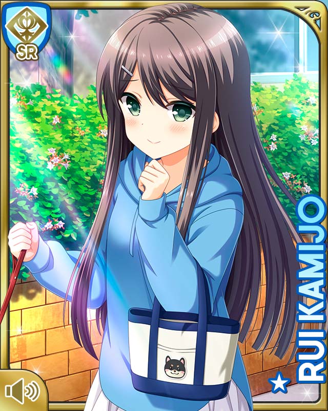 1girl, bag, bench, black_hair, black_legwear, blue_hoodie, blush, bow