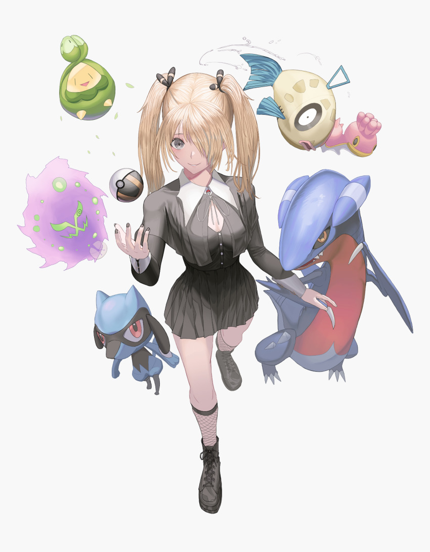 1girl, aged_down, blonde_hair, boots, breasts, budew, cleavage_cutout, clothing_cutout