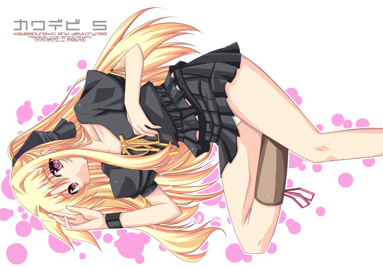 00s, 1girl, blonde_hair, fate_testarossa, female_focus, ichino, long_hair, lyrical_nanoha
