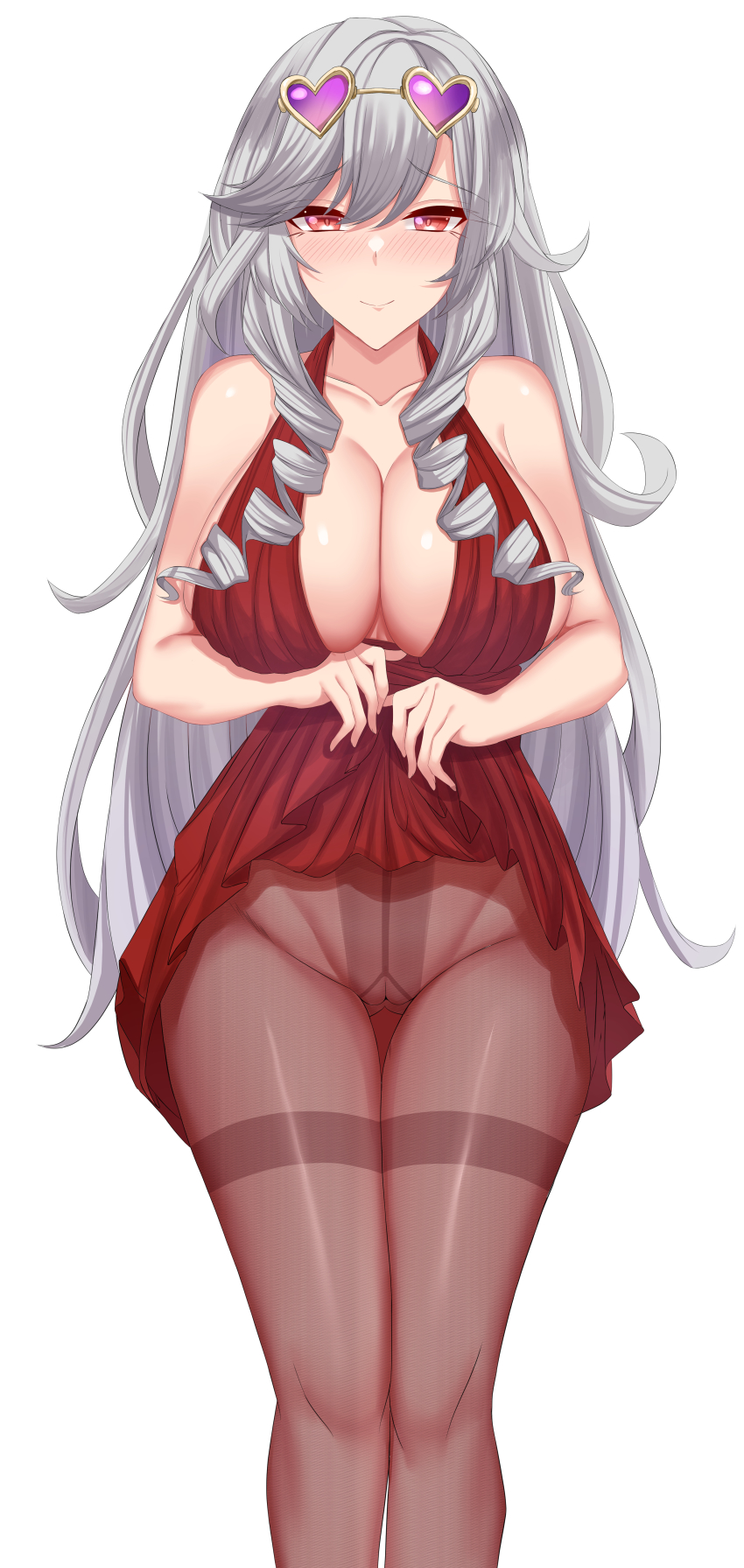 1girl, absurdres, algerie_(azur_lane), alternate_costume, azur_lane, blush, breasts, center_opening