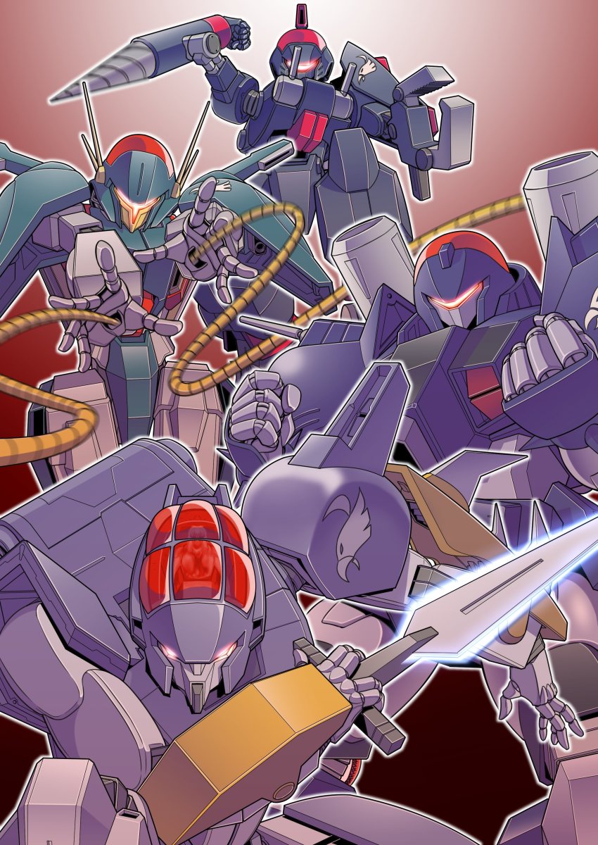 absurdres, aoki_ryuusei_spt_layzner, canopy_(aircraft), clenched_hand, dagger, daljan, dankova, drill