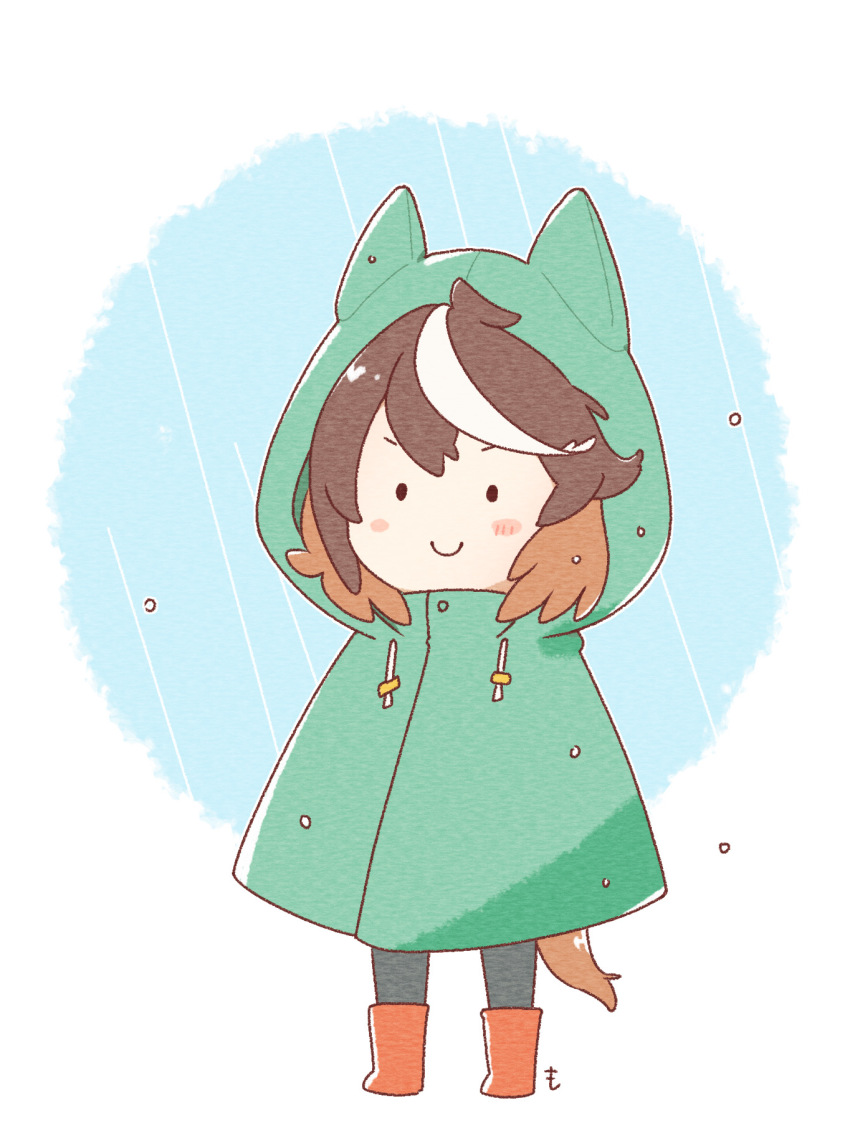 1girl, animal_ears, boots, chibi, highres, horse_ears, horse_girl, horse_tail