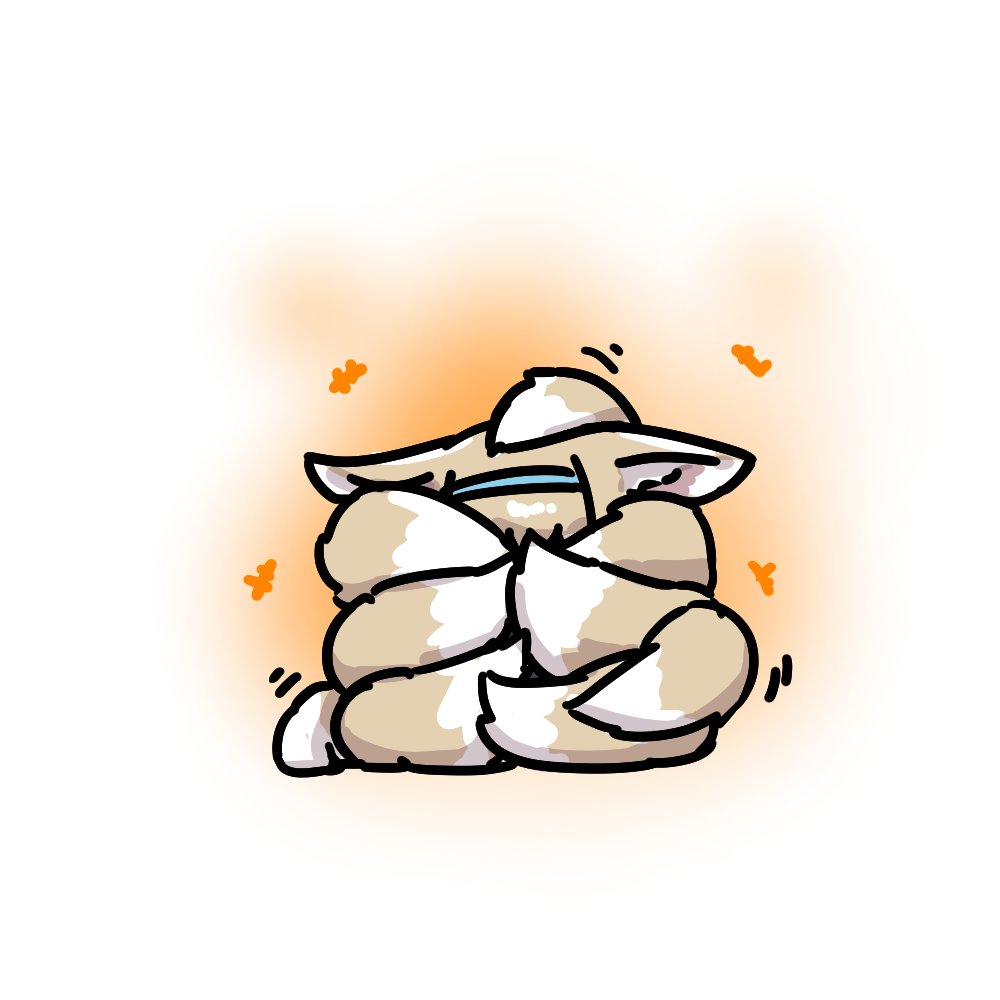 1girl, animal_ear_fluff, animal_ears, aqua_hairband, arknights, blonde_hair, chibi, fox_ears