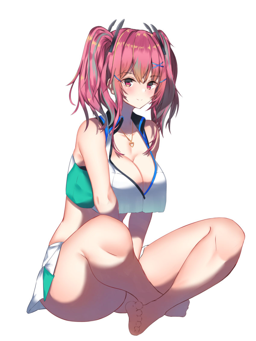 1girl, ass, azur_lane, breasts, bremerton_(azur_lane), bremerton_(scorching-hot_training)_(azur_lane), cleavage, crop_top